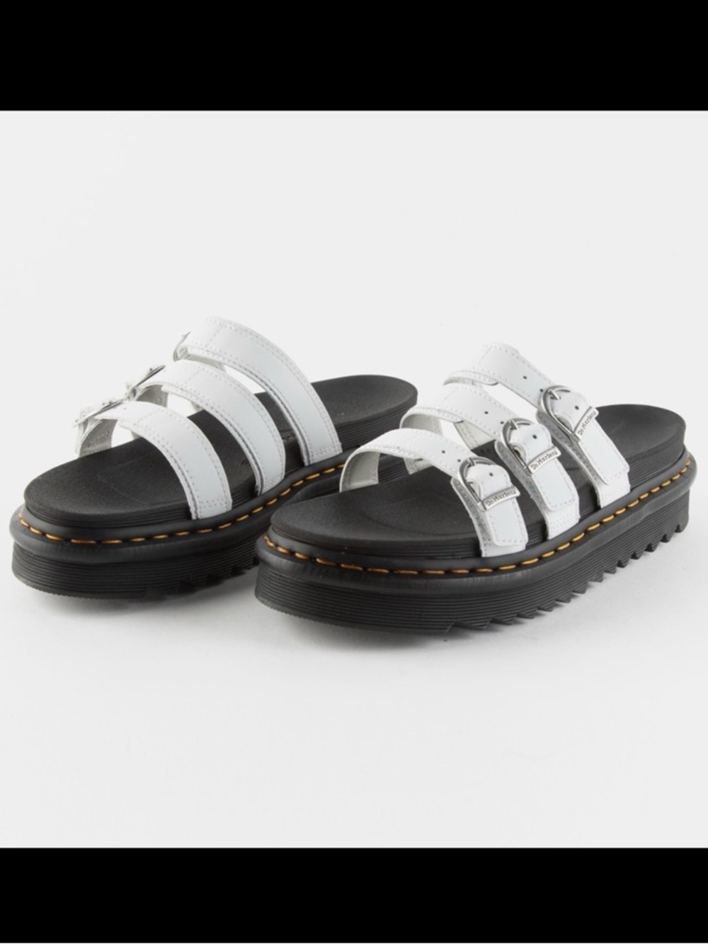 Dr. Martens Women’s Blaire White Leather Platform Sandals/Sz:7,8/NEW